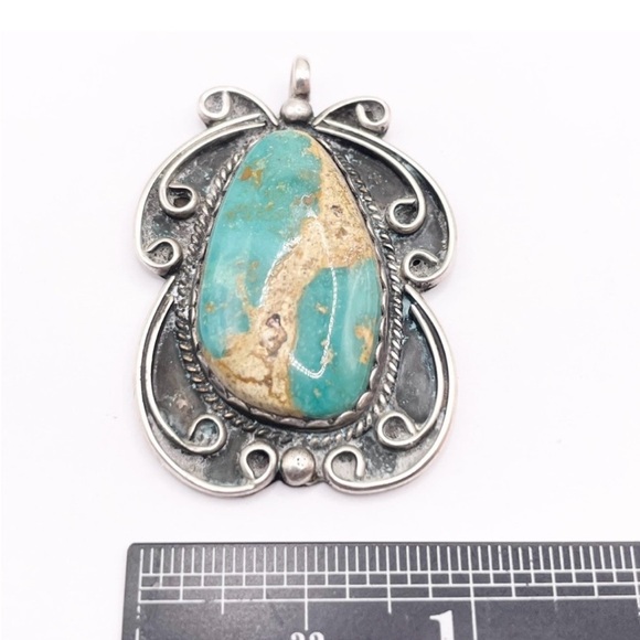 Navajo Royston Turquoise 925 Sterling Silver Ring - Picture 5 of 7